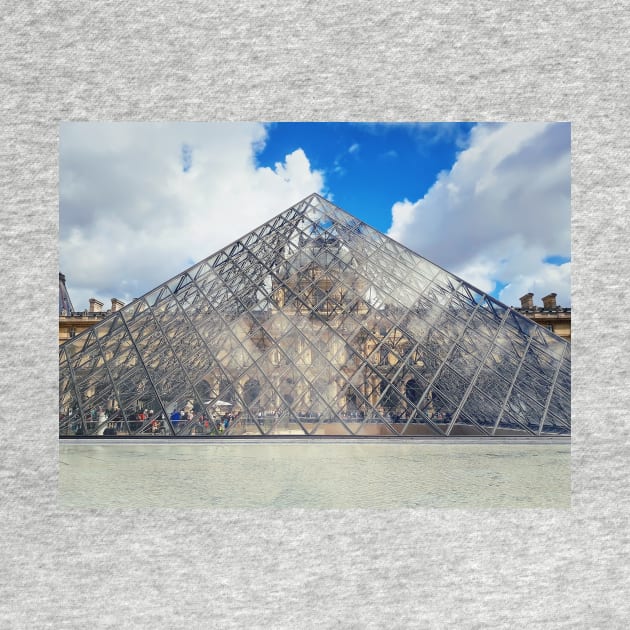 glass pyramid Louvre by psychoshadow